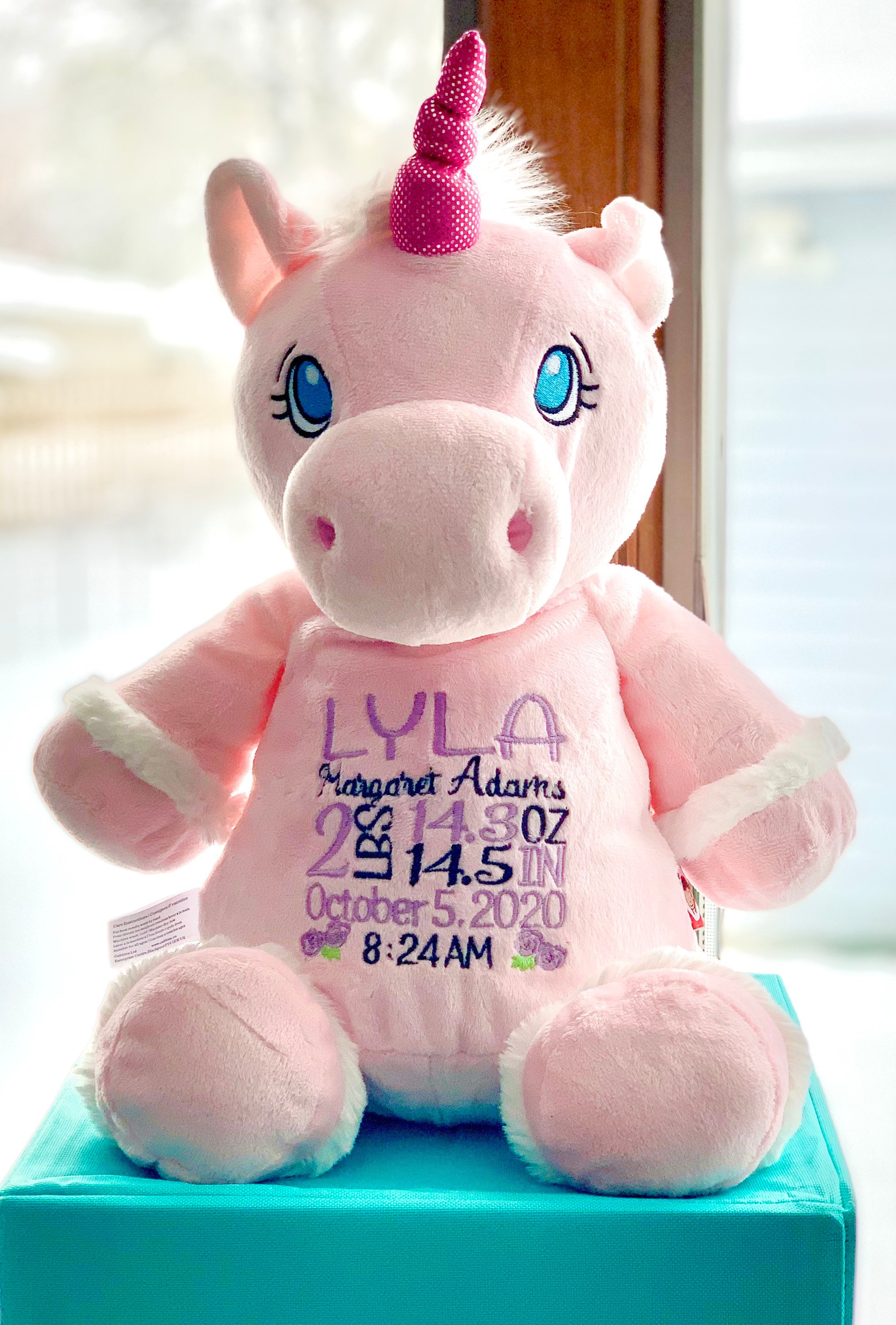 Unicornio Peluche Grande Unicornio De Peluche Personalizado 40cm