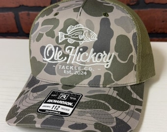 Cappellino da camionista personalizzato con ricamo mimetico Duck Camo: Richardson 112PFP
