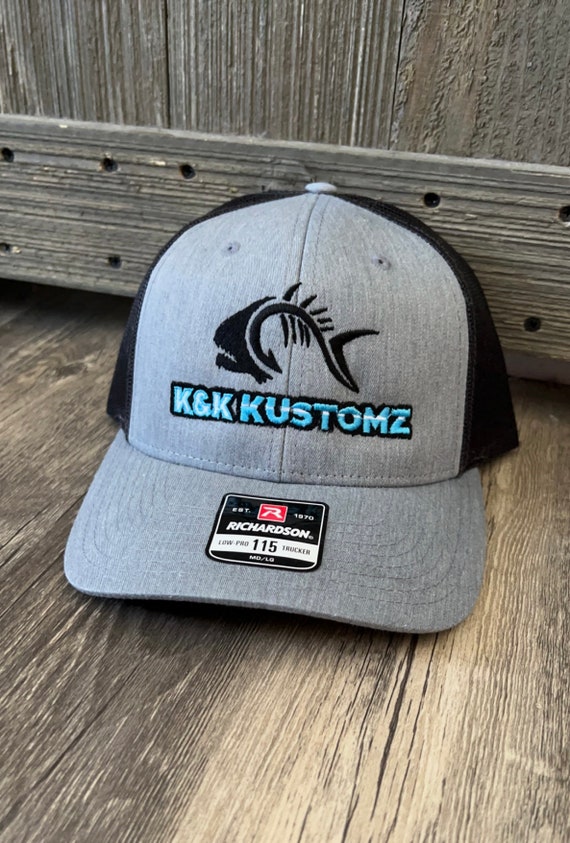 Custom Logo Embroidered Trucker Hat: Richardson 115 Low Profile