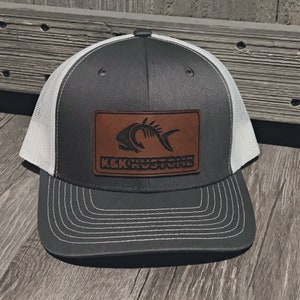 Custom logo leather patch trucker hat, trucker hat, Yupoong, patch trucker hat, Richardson 112, Engraved leather patch hat, bulk, wholesale