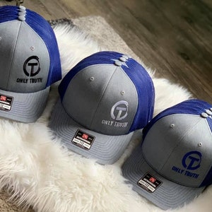 Trucker hat, Embroidered trucker hat, Embroidered hat, custom logo, Raceing hat, bulk hats, Richardson 112, yupoong hat, embroidered logo