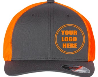 Custom Logo Flexfit Trucker Hat: Embroidered Baseball Cap