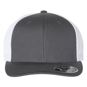 custom logo trucker hat, 110 flex fit hat, Embroidered trucker hat, Embroidered hat for him, logo hat, embroidered baseball hat, custom hat