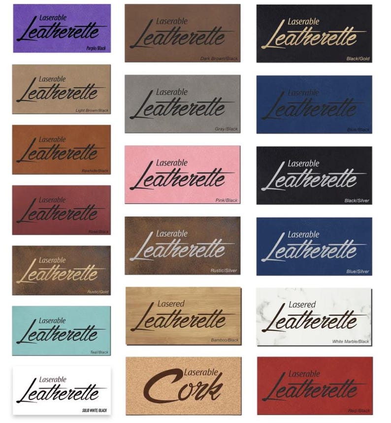 Leatherette Sticker Custom Laser Engraved Leatherette Patches: Iron On, Company Logo - Etsy