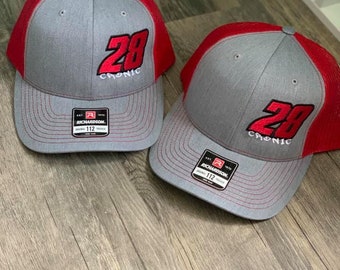 Trucker hat, Embroidered trucker hat, Embroidered hat, custom logo, Raceing hat, bulk hats, Richardson 112, yupoong hat, embroidered logo