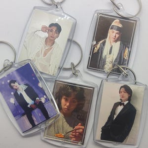 BTS onofficiële handgemaakte fotosleutelhanger, leger, bias, Kpop-vriendaccessoire, RM, Jin, Suga, J-Hope, Jimin, v, Jungkook