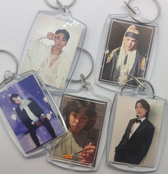 BTS Unofficial Handmade Photo Keyring Army Bias Kpop Boyfriend Accessory RM Jin Suga J hope Jimin V Jungkook Etsy UK