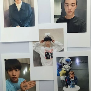 BTS Seokjin onofficiële handgemaakte polaroid, RM, Jin, Suga, J-hope, Jimin, V, Jungkook, Army, Bias, Kpop-vriendjeaccessoire