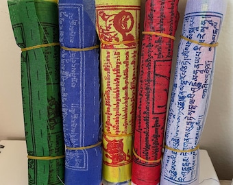 Tibetan Prayer Flags – Handmade Colorful Nylon Lungta Flags, Nepal