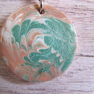 Hand Painted Mandala on 1.5&quot; round wood keychain.
