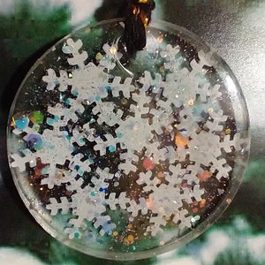 Glitter Snowflake Christmas Ornament
