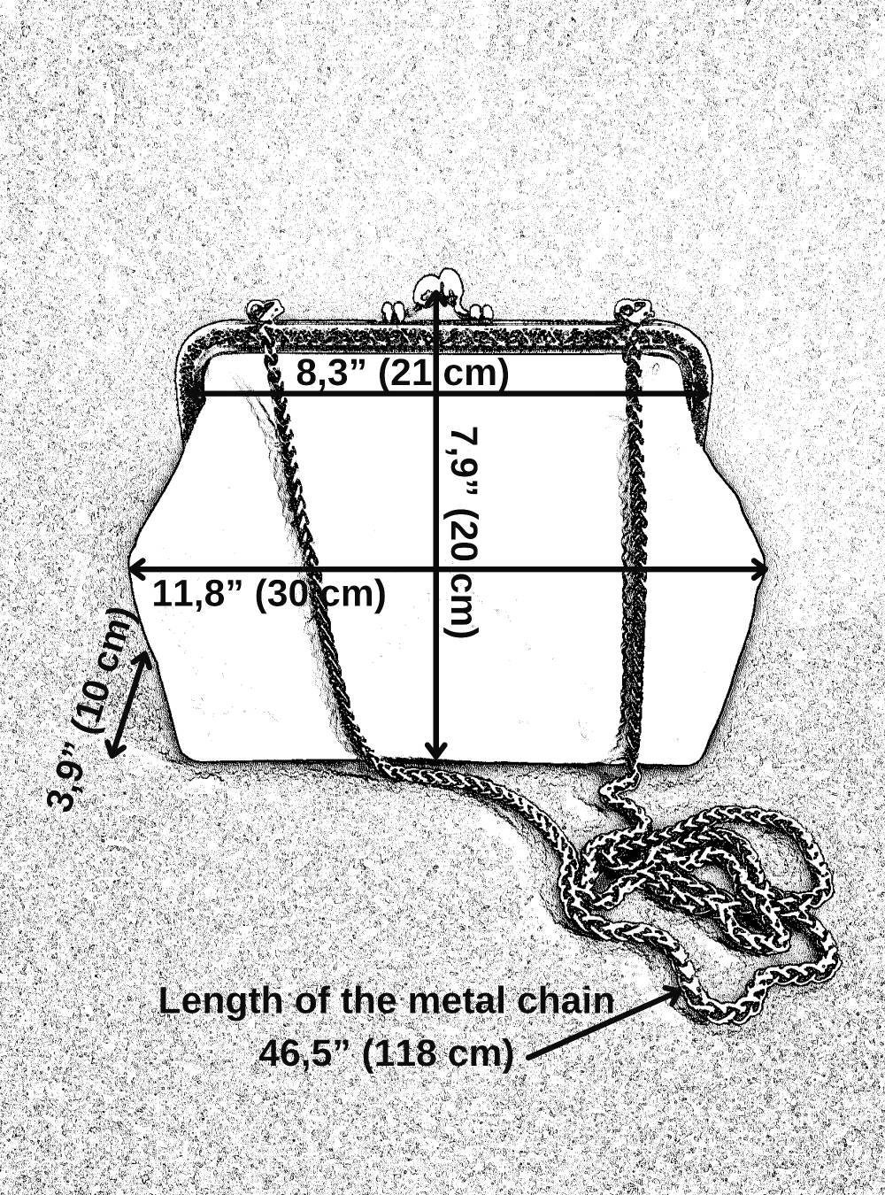 HANDMADE Cute Vintage Frame Bag in Beige Leather Pouch from Etsy