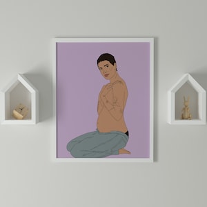 Halsey Schwangere Kunstdruck - digitaler Download