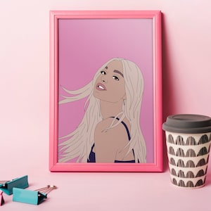 Ariana Grande Blonde Art Print - Digital Download