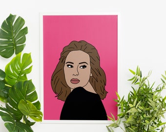 Adele Art Print - Digital Download
