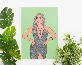 Lady Gaga Grammys Art Print - Digital Download