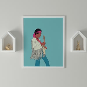 Jimi Hendrix Art Print - Digital Download