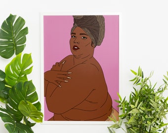 Lizzo Bare Art Print - Digital Download