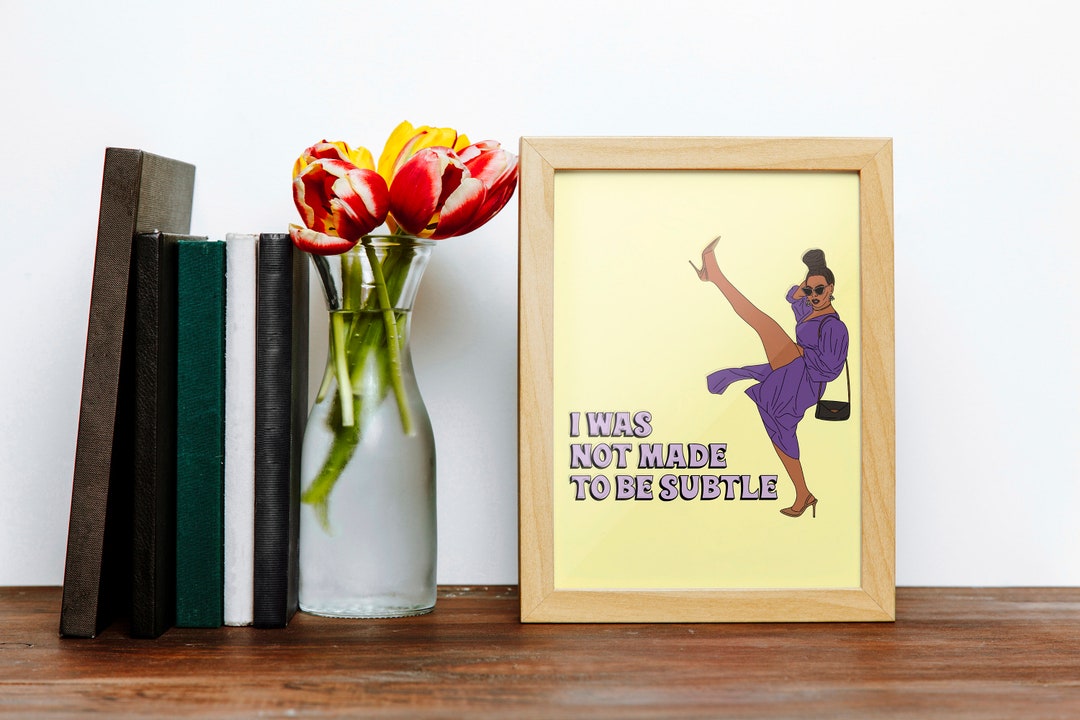 Not Subtle Print - Digital Download - Etsy