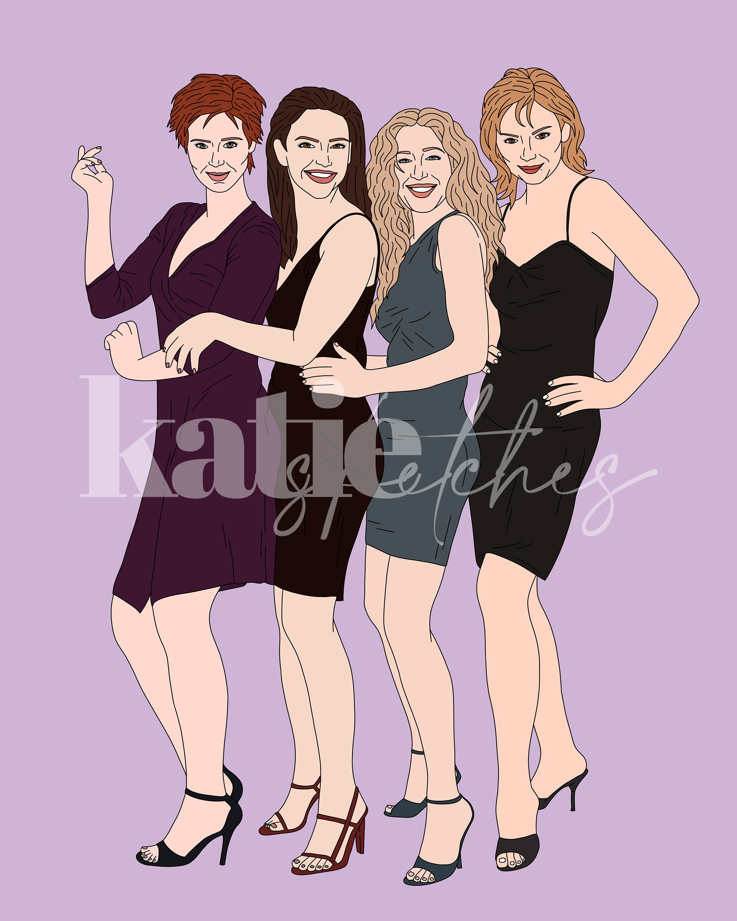 Sex and the City Art Print - Digital Download - Etsy UK