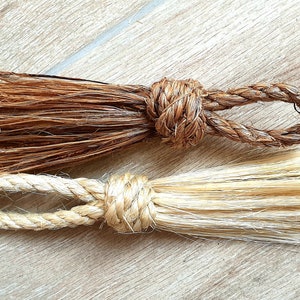 Handmade Sailor's Whisk Brush in Natural Manila or Sisal Rope