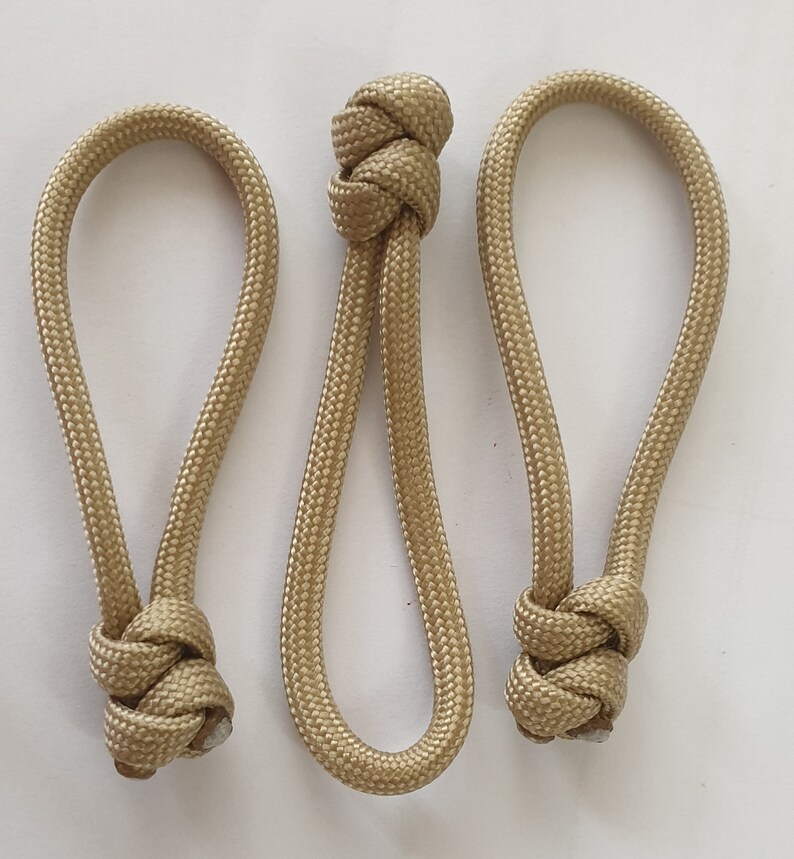 Paracord Snake Knot Zipper Pulls set of 3 Etsy