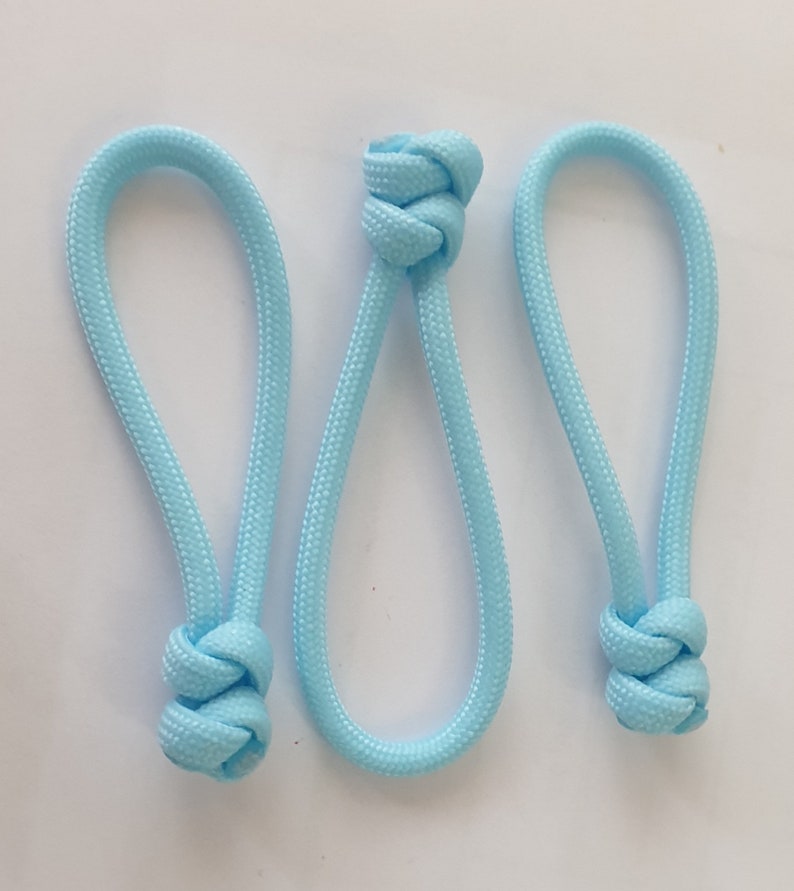 Paracord Snake Knot Zipper Pulls set of 3 Etsy