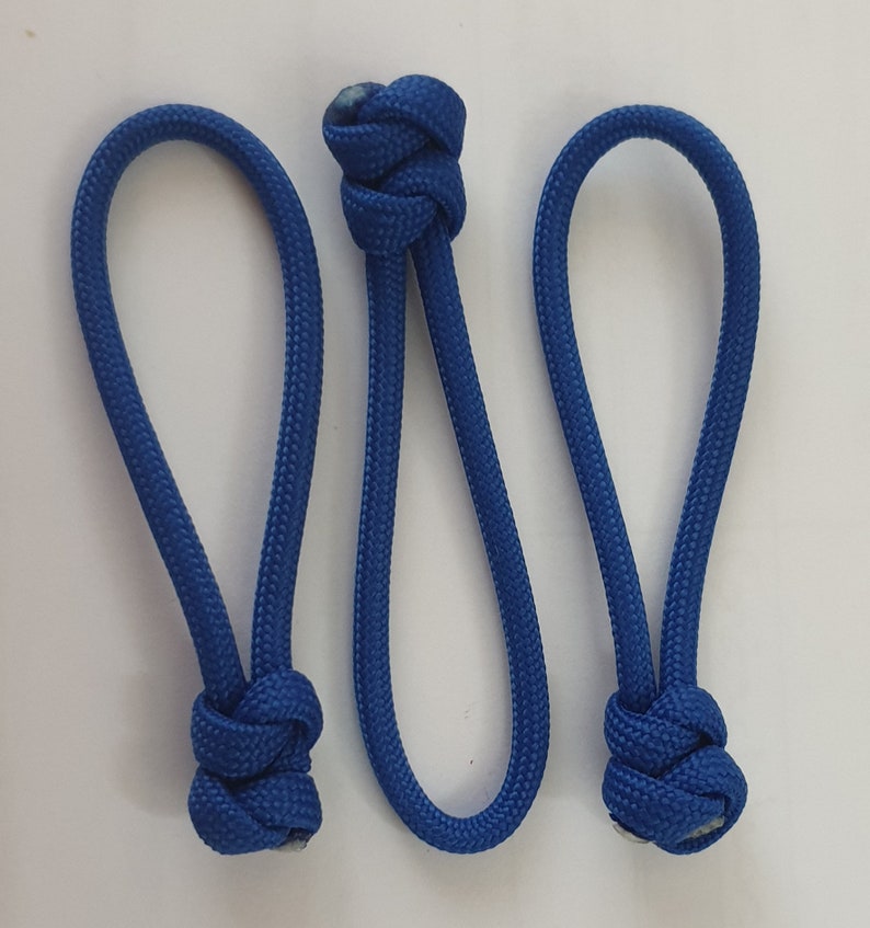 Paracord Snake Knot Zipper Pulls set of 3 Etsy