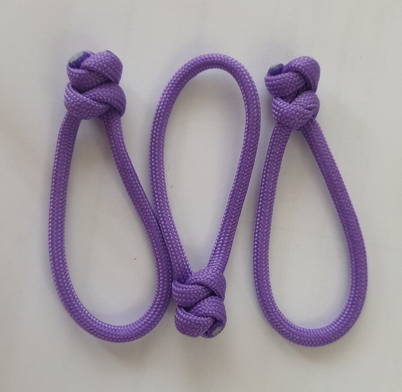 Paracord Snake Knot Zipper Pulls set of 3 Etsy