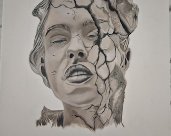 Oryginalny obraz olejny, portret