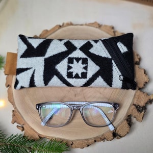 Glasses pouch made of Pendleton wool with zipper | Eyeglasses case | Sunglasses Case | Glasses pouch | Protective pouch | zipper pouch
