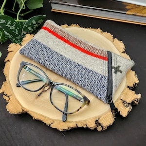 Glasses pouch made of Pendleton wool with zipper | Eyeglasses case | Sunglasses Case | Glasses pouch | Protective pouch | zipper pouch