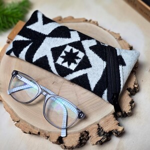 Glasses pouch made of Pendleton wool with zipper | Eyeglasses case | Sunglasses Case | Glasses pouch | Protective pouch | zipper pouch