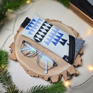 Glasses pouch made of Pendleton wool with zipper | Eyeglasses case | Sunglasses Case | Glasses pouch | Protective pouch | zipper pouch