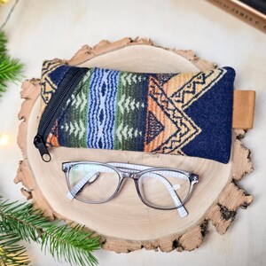 Glasses pouch made of Pendleton wool with zipper | Eyeglasses case | Sunglasses Case | Glasses pouch | Protective pouch | zipper pouch