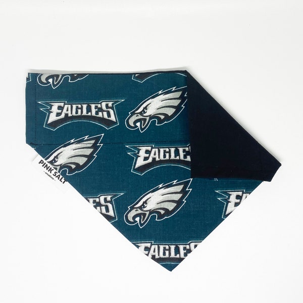 Go Birds! | Eagles | Over the Collar Dog Bandana | Personalized | Reversible