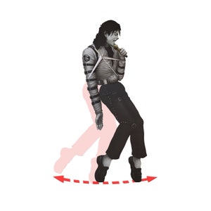King of Pop Star Michael Jackson Swinging Legs Wall Clock Gift for Lover Pop Star Funny Pendulum Wall Clocks, Cafe Restaurant Decor.