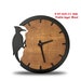 Wooden Woodpecker Wall Clock, Modern Home Decor, Kitchen Decor Wall Clock, Living Room Decor, Living Room Wall Clock