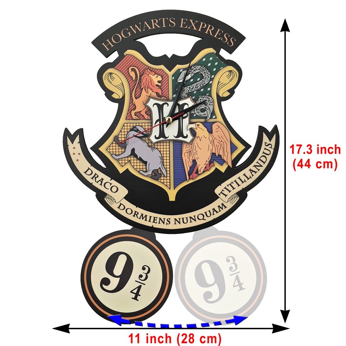 Hogwarts Express Pendulum Wall Clock Hogwarts Express image 2