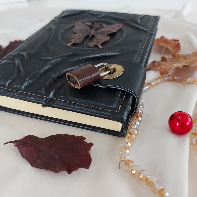 Locked Genuine Leather Notebook Diary Unlined Pages Handmade Etsy