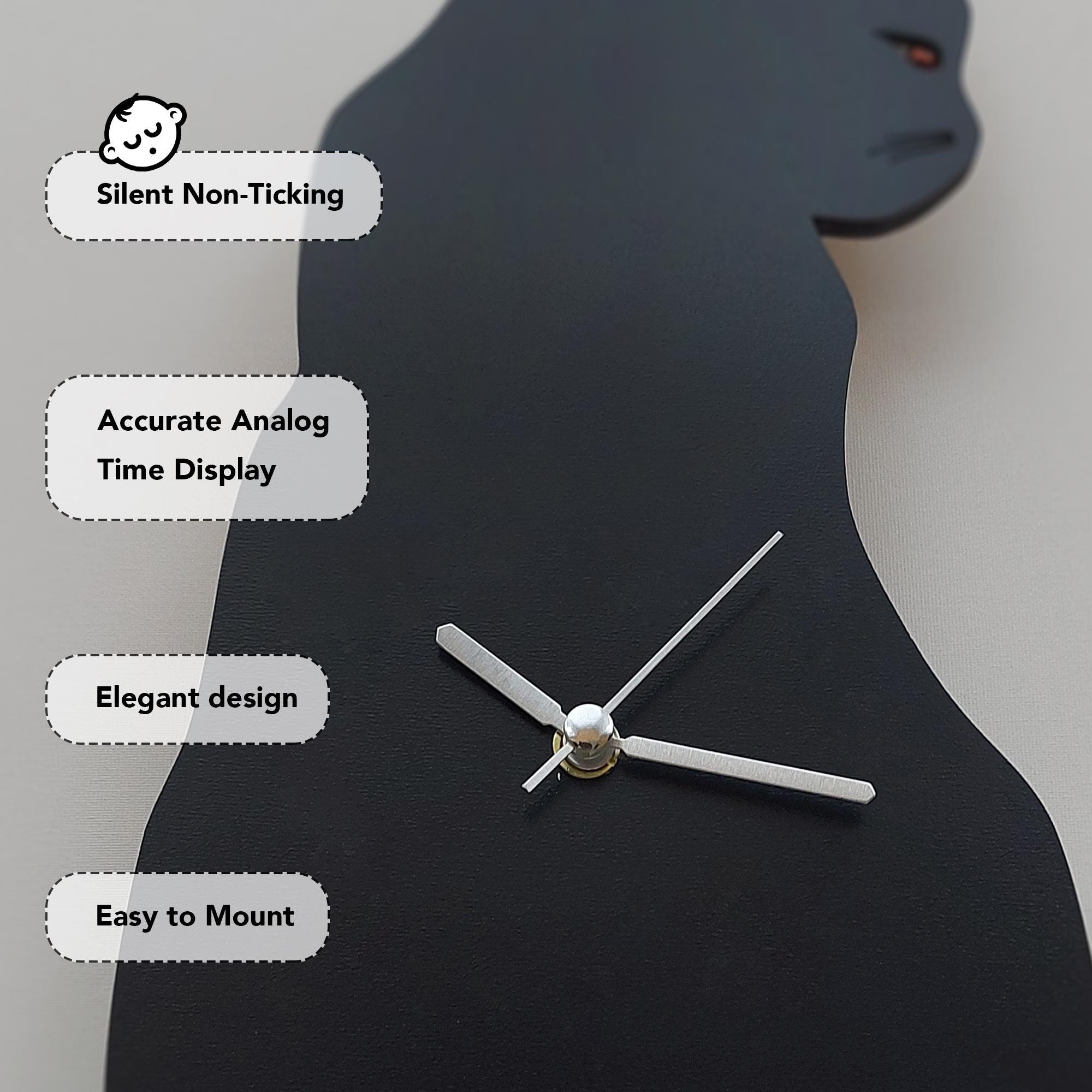 Reloj de gato que mueve la cola hotsell