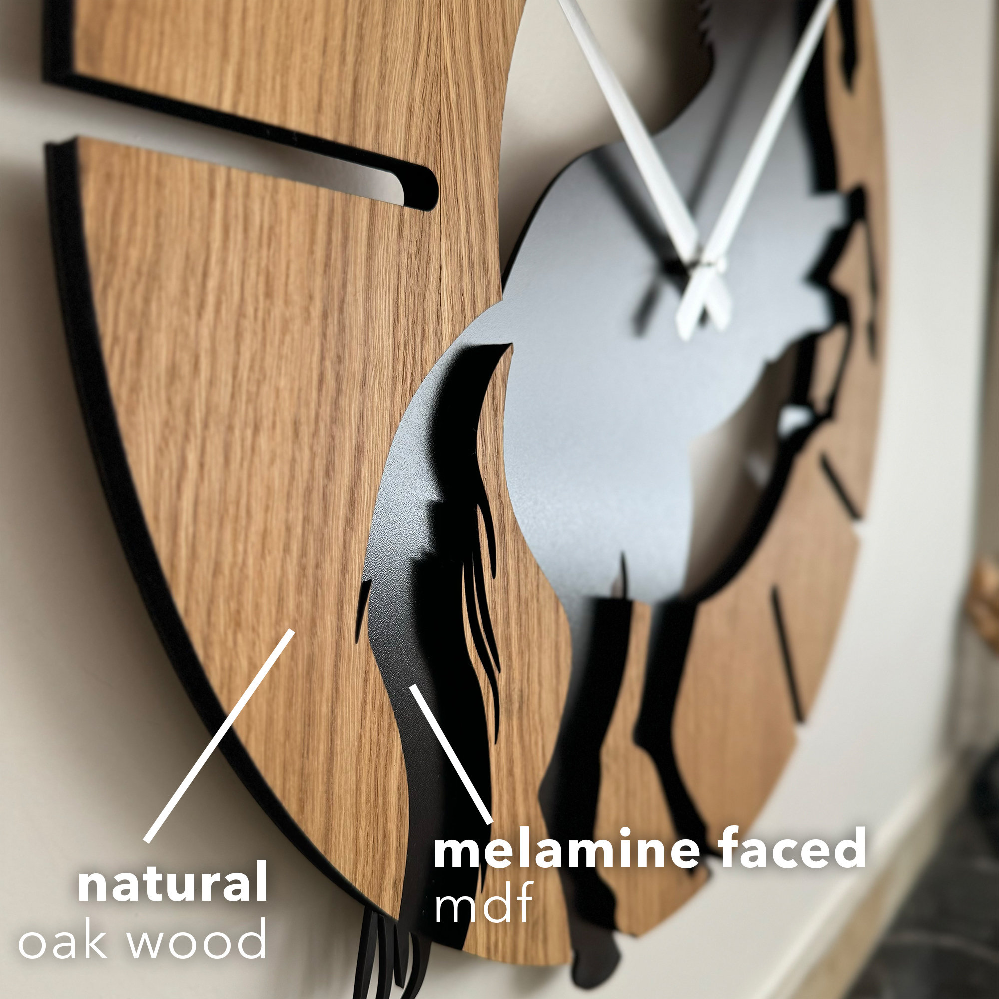 Reloj De Pared Cocina BOENLE Reloj De Pared Redondo Con Forma De