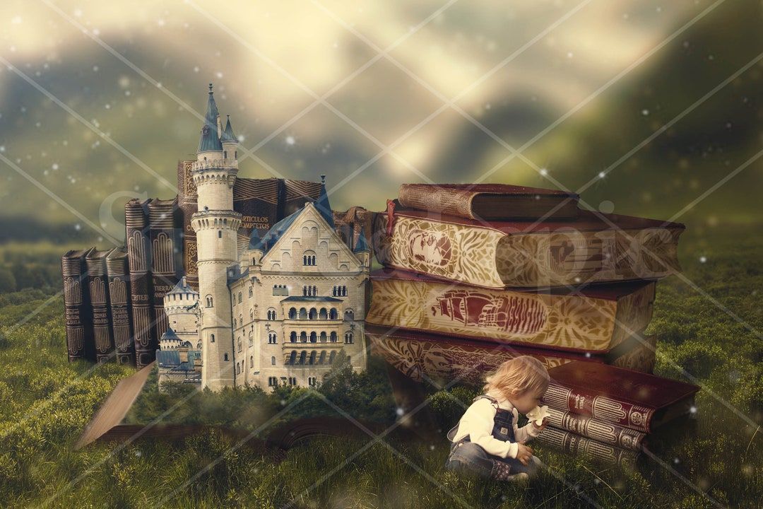 SUPER Amazing Books Digital Background Digital Backdrop - Etsy