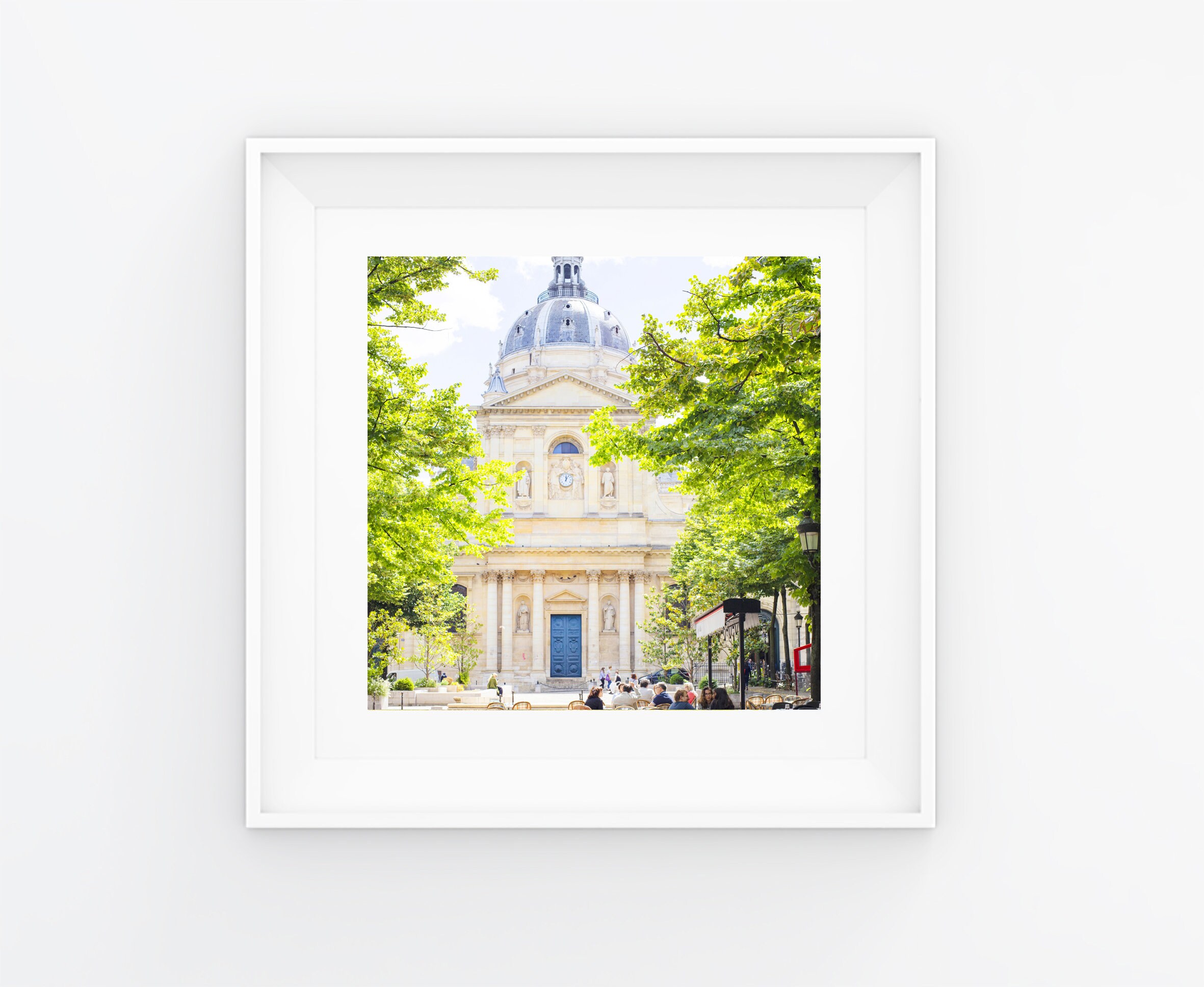 La Sorbonne à Déjeuner, Photo de Paris 10x10cm, Décoration Intérieure, Impression Fine Art, Wall Gal