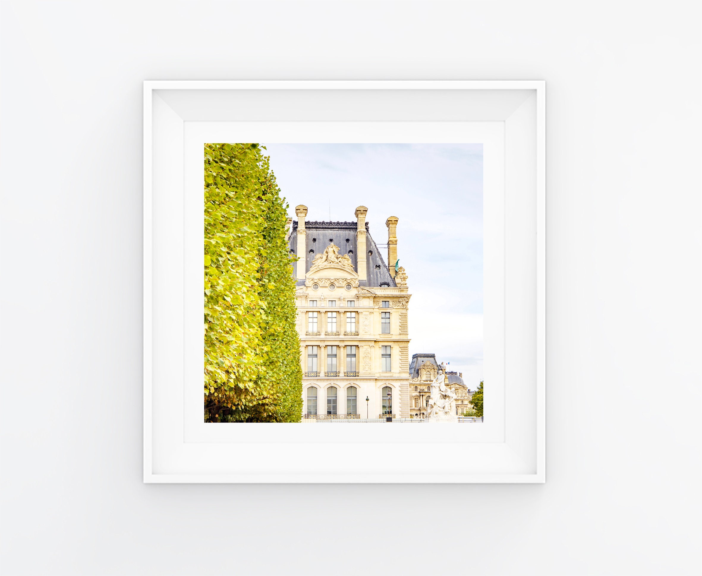 La Diagonale Des Tuileries, Photo de Paris 10x10cm, Décoration Intérieure, Impression Fine Art, Wall
