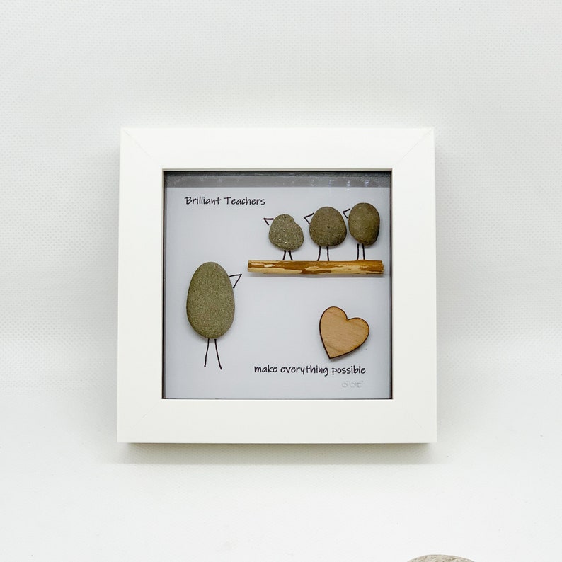 Brilliant Teachers Pebble Art Teacher Thank You Gift End of Etsy UK