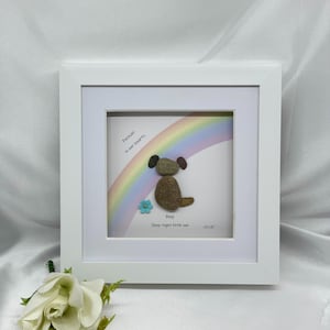 Photo commémorative du chien, Rainbow Bridge 6 x 6 pouces