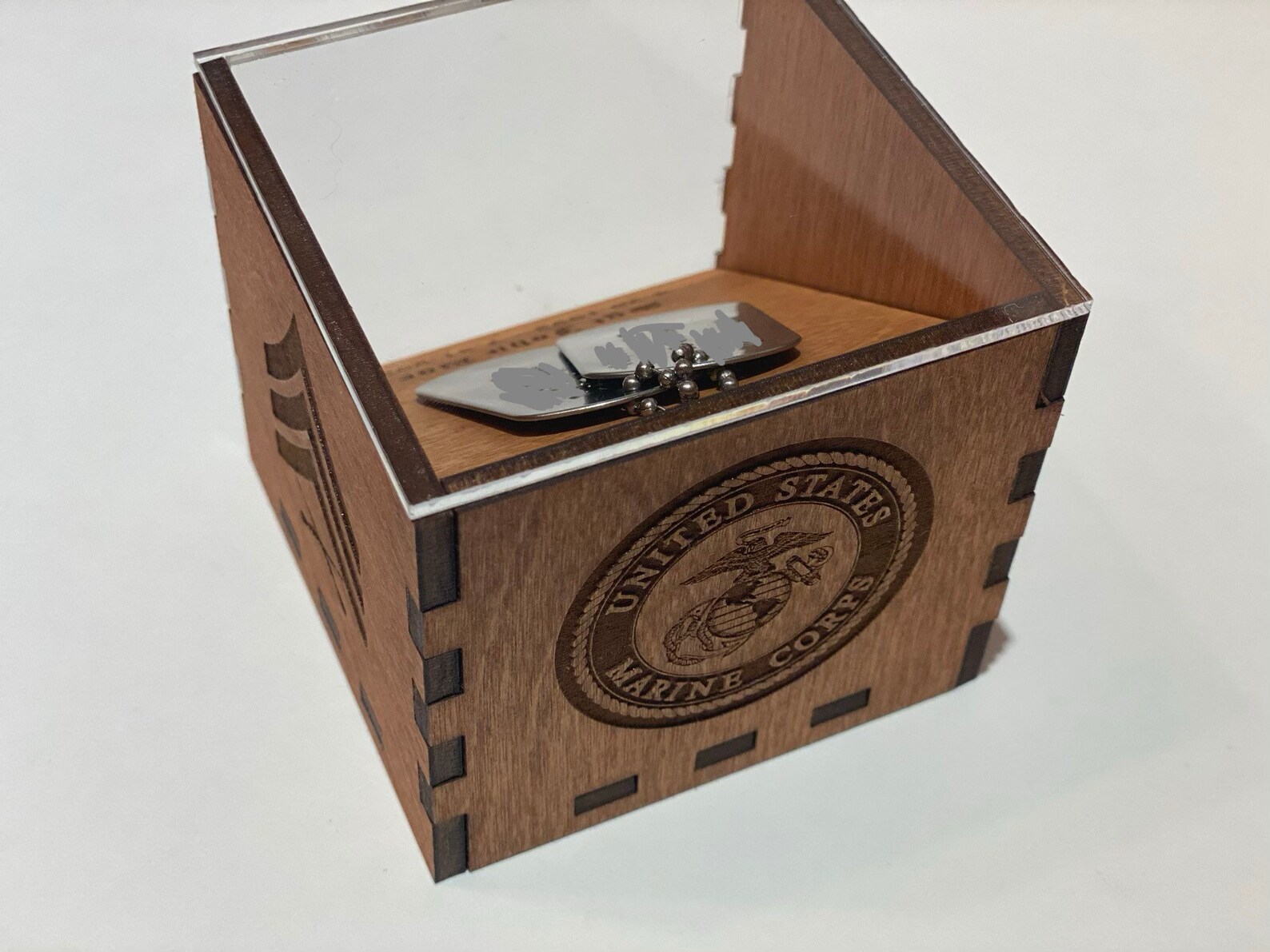 Service Member Dog Tag Display Box Etsy