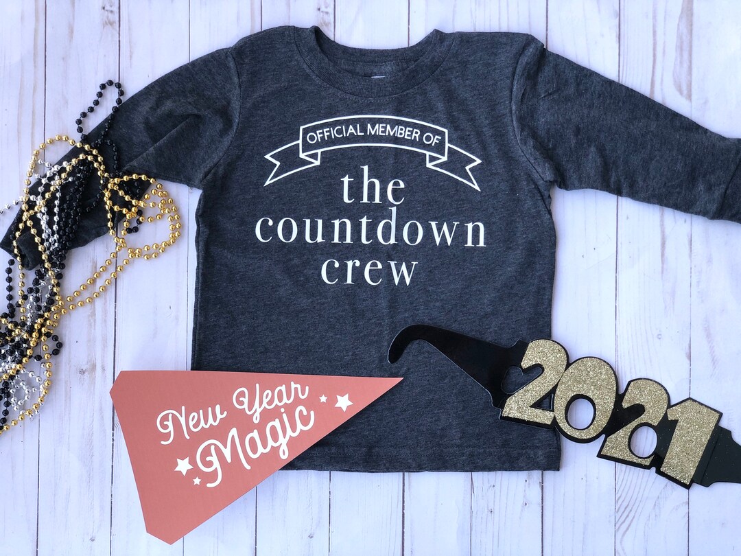 Countdown Crew New Year’s Eve Children's Shirt, Kids New Year’s Eve ...