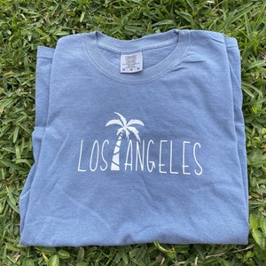 Los Angeles California Surf Palm Tree Shirt Custom Beach Tee - Etsy